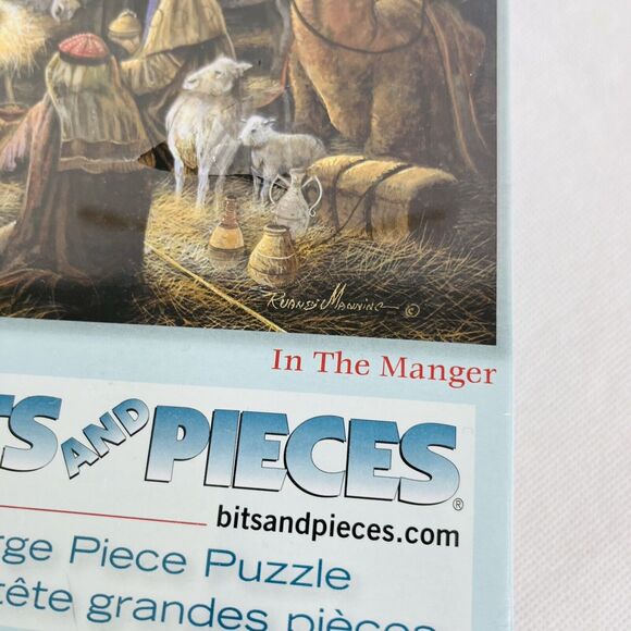 5 for $25| Bits and Pieces Large 300 Puzzle In The Manger By Ruane Manning Jesus - Picture 5 of 8